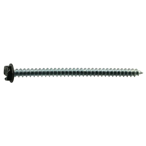 Midwest Fastener Sheet Metal Screw, #10 x 3 in, Painted Steel Hex Head Slotted Drive, 10 PK 37956 - main